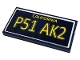Part No: 87079pb0926  Name: Tile 2 x 4 with 'CALIFORNIA' and 'P51 AK2' Pattern (Sticker) - Set 10265