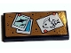 Part No: 87079pb1021  Name: Tile 2 x 4 with Shark Photograph and Fish Drawing on Bulletin Board Pattern (Sticker) - Set 41380