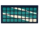 Part No: 87079pb1238  Name: Tile 2 x 4 with Dark Turquoise Solar Panels with White Reflections Pattern (Sticker) - Set 41732