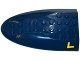 Part No: 87615pb04  Name: Aircraft Fuselage Aft Section Curved Top 6 x 10 with Yellow 'L' Pattern on Left Side (Sticker) - Set 76032