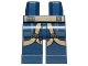 Part No: 970c00pb0605  Name: Hips and Legs with SW U-Wing Pilot Dark Tan Belts Pattern