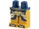 Part No: 970c115pb008  Name: Hips and Pearl Gold Legs with Dark Blue, Silver, and Gold Armor and Toes Pattern