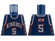 Lot ID: 353956545  Part No: 973bpb132  Name: Torso NBA New Jersey Nets #5 Kidd Pattern