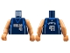 Part No: 973bpb138c01  Name: Torso NBA Dallas Mavericks #41 Nowitzki Pattern / Nougat NBA Arms
