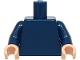 Part No: 973c101 Name: Torso Plain / Dark Blue Arms / Light Nougat Hands Part No: 973c101 Name: Torso Plain / Dark Blue Arms / Light Nougat Hands