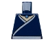 Part No: 973pb0399  Name: Torso Avatar White Robe Trim and Belt, Light Blue Necklace Gem Pattern