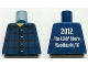 Part No: 973pb1176  Name: Torso Studios Plaid Button Shirt Front, 2012 The LEGO Store Woodlands, TX Back Pattern