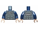 Part No: 973pb1345c01  Name: Torso Batman Body Armor with 'SWAT' Pattern / Dark Blue Arms / Light Nougat Hands
