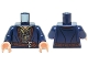Lot ID: 234400035  Part No: 973pb1803c01  Name: Torso LotR Coat with Silver Chain Mail, Shirt Grommets, Brown Belt and Silver Buckle Pattern / Dark Blue Arms / Light Nougat Hands
