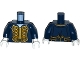 Part No: 973pb1930c01  Name: Torso Pirate Bluecoat Governor Pattern / Dark Blue Arms / White Hands