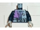 Part No: 973px139c02  Name: Torso Alpha Team Logo, Purple Shirt and 3 Pockets on Belt Pattern / Dark Blue Arms / Light Gray Hands