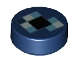 Part No: 98138pb100  Name: Tile, Round 1 x 1 with Pixelated Blue and Black Pattern (Minecraft Ender Pearl)