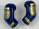 Part No: 981982pb156  Name: Arm, (Matching Left and Right) Pair with Gold Police Badge and Stripes Pattern