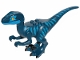 Part No: Raptor11  Name: Dinosaur Raptor / Velociraptor with Blue Markings and Blue Eye Patch
