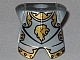 Lot ID: 411718276  Part No: 2587pb23  Name: Minifigure Armor Breastplate with Leg Protection, Kingdoms Lion Head Pattern