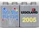 Part No: 4066pb200  Name: Duplo, Brick 1 x 2 x 2 with Kids' New Year's Eve 2005 Pattern