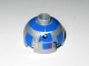 Part No: 553pb006  Name: Brick, Round 2 x 2 Dome Top with Blue Pattern (R2-D2 Clone Wars)