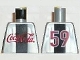 Part No: 973pb0007  Name: Torso Coca-Cola Logo with Black Stripe Pattern