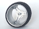 Part No: 32077c01  Name: Wheel 70 x 28 mm Futuristic with Black Tire 70 x 28 mm Futuristic (32077 / 32078)