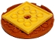 Part No: 11213c04  Name: Turntable 6 x 6 x 2/3 with Yellow Square Base, Free-Spinning (11213 / 61485)