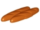 Part No: 13247  Name: Duplo French Bread Loaves with Short Side Extensions