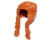 Part No: 13750  Name: Minifigure, Hair Female Long, Braided on Right, Hole on Top