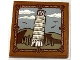 Part No: 1751pb019  Name: Tile 4 x 4 with Framed Picture of The Leaning Tower of Pisa Pattern (Sticker) - Set 40595