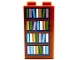 Part No: 22886pb33  Name: Brick 1 x 2 x 3 with Book Case with Holographic Books Pattern (Sticker) - Set 43193