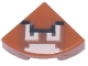 Part No: 25269pb014  Name: Tile, Round 1 x 1 Quarter with Pixelated Goomba Face Pattern