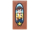 Part No: 3069pb1515  Name: Tile 1 x 2 with Toy Box with Toy Story Woody, Cowboy Hat and Bandana, Yellow Sheriff Star and Medium Azure Sky with Clouds Pattern (Sticker) - Set 43302
