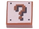 Part No: 3070pb168  Name: Tile 1 x 1 with Super Mario Pixelated Question Mark Block Pattern