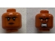 Part No: 3626cpb2116  Name: Minifigure, Head Dual Sided Female Black Eyebrows, Unhappy / Angry Pattern (Brick) - Hollow Stud