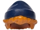 Part No: 5492pb03  Name: Mini Doll, Hair Combo, Hair with Hat, Short Tousled with Molded Dark Blue Beanie / Knit Cap Pattern