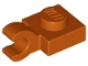 Lego part: Plate, Modified 1 x 1 with Open O Clip (Horizontal Grip)