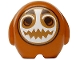 Part No: 6330pb08  Name: Minifigure, Utensil Pillow Plush Toy with Kakamora with Dark Brown Eyes, Dark Tan and White Mask and Pointed Teeth Pattern