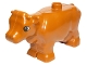 Part No: 6673c01pb02  Name: Duplo Cow Adult, Segmented Legs with Eyes Pattern