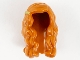 Part No: 68508pb01  Name: Minifigure, Hair Long and Wavy with Left Part with Gold Clip on Right Side Pattern