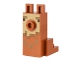 Lego part: Creature Head Pixelated with Elongated Face and Stud with Black Eyes, Dark Tan Eyebrows and Spots, and Tan Face Pattern (Minecraft Alpaca / Llama)