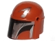 Part No: 87610pb12  Name: Minifigure, Headgear Helmet with Holes, SW Mandalorian with Silver and Black Pattern