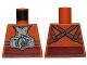 Lot ID: 302048018  Part No: 973pb1168  Name: Torso SW Armor Plates with Back Straps and Dark Red Sash Pattern
