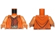 Part No: 973pb1693c01  Name: Torso SW Jedi Robe, Dark Tan Belt and Reddish Brown Undershirt Pattern (Ithorian Jedi) / Medium Nougat Arms / Medium Nougat Hands