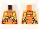 Part No: 973pb2755  Name: Torso Jumpsuit with Orange Harness Pattern