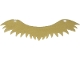 Part No: 118860  Name: Cloth Fur with 2 Holes, Jagged Edge - Soft Fabric with Fuzzy Side