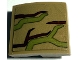 Part No: 15068pb655  Name: Slope, Curved 2 x 2 x 2/3 with Reddish Brown Tree Bark Plates and Olive Green Vines Pattern (Sticker) - Set 76249