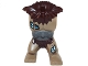Lot ID: 260248787  Part No: 15701pb01  Name: Body Giant, Mammoth with 3 Studs and Reddish Brown Mane Pattern