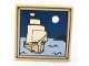 Part No: 3068pb0408  Name: Tile 2 x 2 with Sailing Ship and Moon Pattern