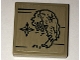 Part No: 3068pb1023  Name: Tile 2 x 2 with Map Dragon Shaped Island and Compass Rose Pattern (Sticker) - Set 70594