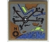 Part No: 3068pb1709  Name: Tile 2 x 2 with Map with Black Strings, Pins, Letter N, and Compass Rose, Medium Nougat Land, Blue Water Pattern (Sticker) - Set 70425