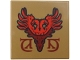 Part No: 3068pb2707 Name: Tile 2 x 2 with Coat of Arms Durmstrang Stag and Dark Red Symbols Pattern (BrickHeadz Viktor Krum Torso) Part No: 3068pb2707 Name: Tile 2 x 2 with Coat of Arms Durmstrang Stag and Dark Red Symbols Pattern (BrickHeadz Viktor Krum Torso)
