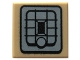 Lot ID: 395208181  Part No: 3070pb090  Name: Tile 1 x 1 with Black and Dark Bluish Gray SW Rebel Alliance Jet Pack Pattern